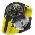 Unique black and yellow watch