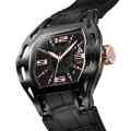 Black Automatic Skeleton Watch Wryst ETA 2824 | Open Case Back