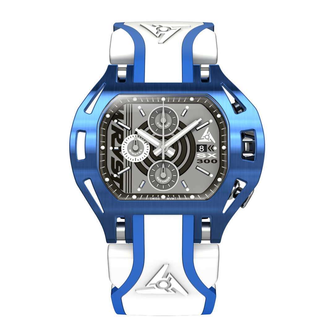 Blue chrono watch Wryst Force SX300