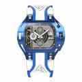 Montre Blanche et Bleue Wryst SX300 en Acier Pour Homme