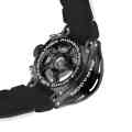 Skeletong case back carbon fiber watch ETA7750 automatic swiss movement