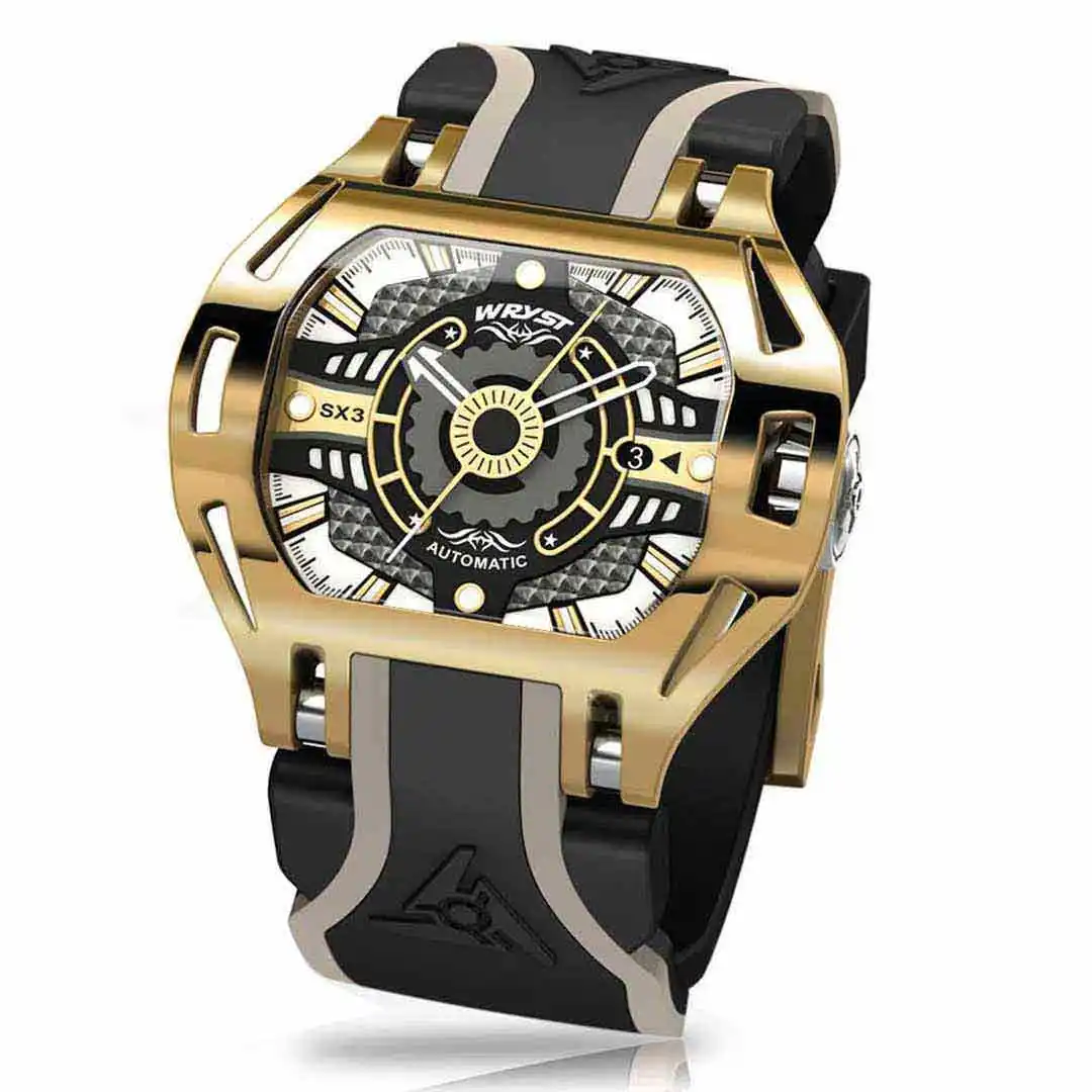 Montre en or jaune pour homme Wryst SX3