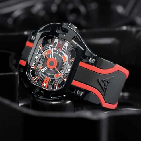 Black automatic watch Wryst SX4