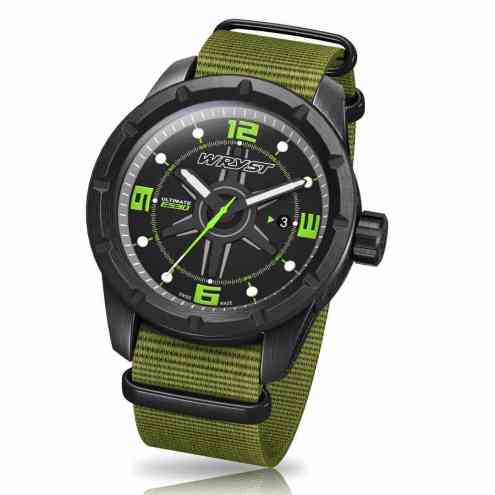 Relojes verdes correa Nato del ejercito Suizo fuerzas aereas