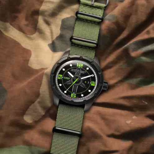 The green Swiss army nato strap watches for the Air Force military