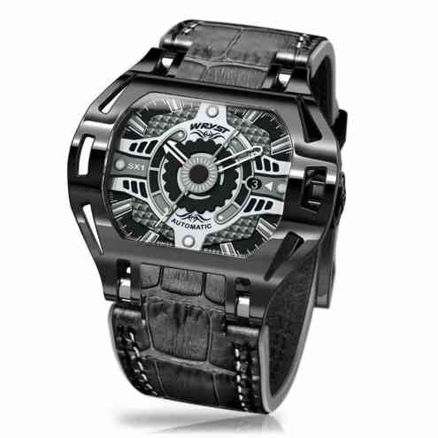 Montre Mécanique Noire Wryst Racer SX1 Mouvement Sellita SW200