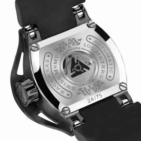 Reloj Mecánico Wryst Racer SX1 Movimiento Negro y Sellita SW200