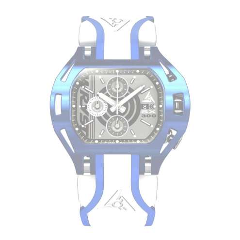 Reloj Azul Suizo Cronógrafo Wryst SX300 Para Hombre Tamaño 50 mm