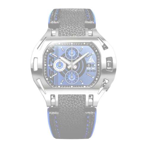 Blue Wryst Force SX230 | Rugged Polished Steel Chronograph