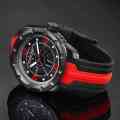 Sapphire Crystal Black & Red Watch Mens ES60