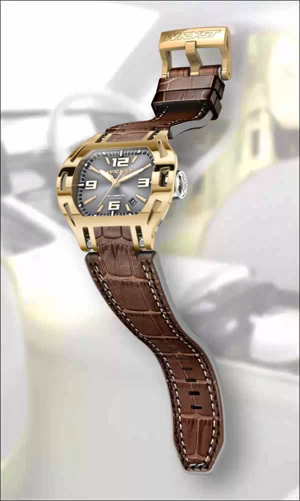 Reloj Wryst Racer SX6 dorado para hombre