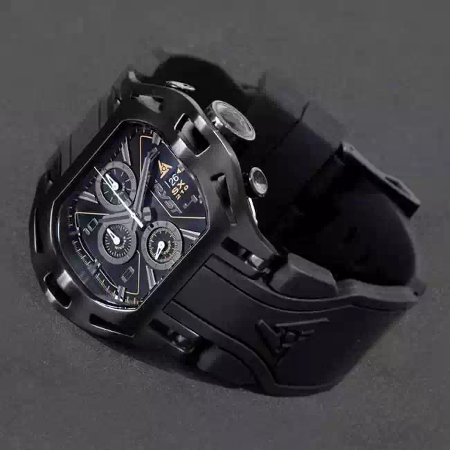 Reloj negro sobre negro Suizo Wryst SX210