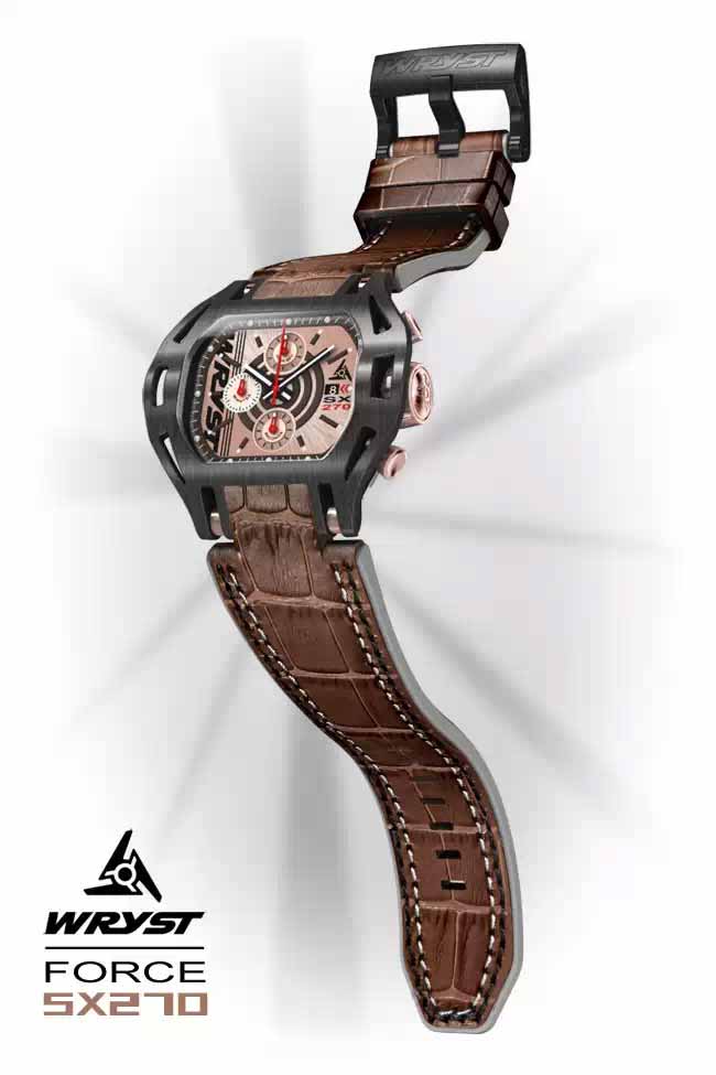 leather watch bands and leather cuff watch Wryst Racer