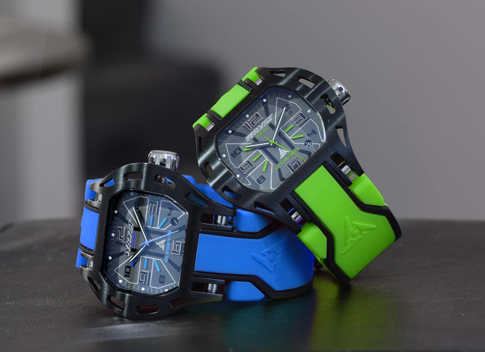 Black and yellow mens watch Wryst ES40 for outdoors